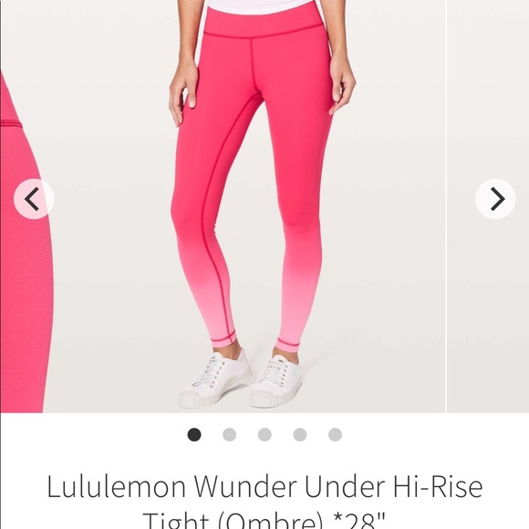 lululemon athletica Pants - Lululemon Wunder Under Hi-Rise Tight (Ombre) *28" - Sz 4